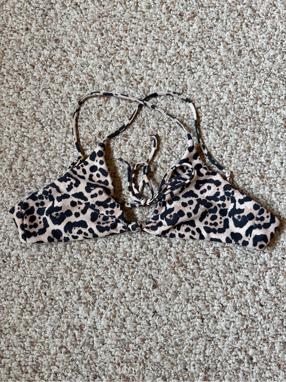 SKATIE Animal Print Bikini Top